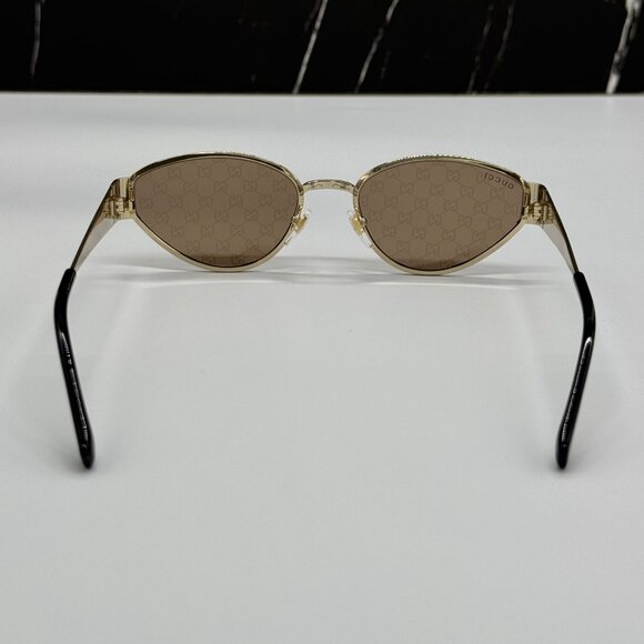 NEW GUCCI SUNGLASSES GOLD WOMEN CAT EYE EYEWEAR GUCCI GG1853S 003 main image 6